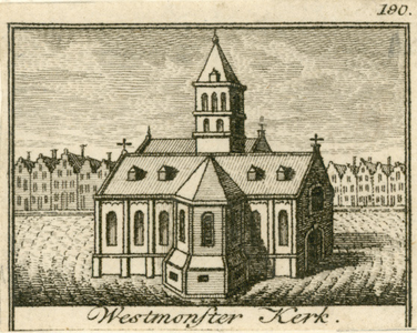 583 Westmonster Kerk. De Westmonsterkerk op de Grote Markt te Middelburg