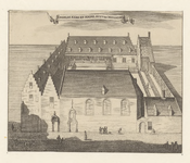 638 Engelsche Kerk en Simpelhuis. De Engelse kerk en Simpelhuis in de Simpelhuisstraat te Middelburg