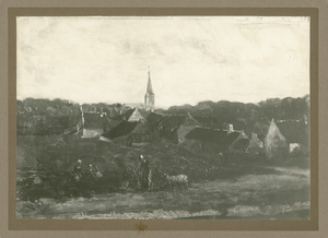 83 Gezicht op de Noordstraat te Domburg vanuit de duinen