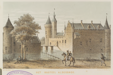 877 Het Kasteel Aldegonde. Gezicht op het kasteel Aldegonde (naar Ph. van Marnix van St. Aldegonde, eigenaar van ...