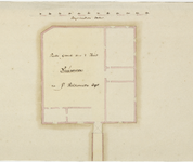935 Platte Grond van 't Huis Nieuwerve, na Ic. Hildernisse 1695. Plattegrond van het huis Nieuwerve te Ritthem