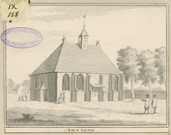 962 Sint Lourens. De Nederlandse Hervormde kerk te Sint Laurens, met personen