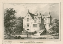 969 Het Kasteel Popkensburg. Gezicht op kasteel Popkensburg te Sint Laurens, van de voorzijde