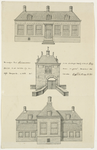 987 Het adelijk huis Nieuwenhoven in de ambagtsheerlijkheid Brigdamme, zoals hetzelve zig van voren en agter, benevens ...