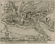101 Het beleg en inneming van de stad Hulst door de Spanjaarden, met op de voorgrond het leger van Albertus van ...