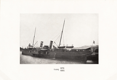 1019-2 Type 1878/1880. Een stoonraderschip van de Stoomvaart Maatschappij Zeeland