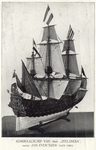 1021a Admiraalschip van 54 st. Zeelandia , onder Jan Evertzen 1653-1664. Model van het admiraalschip Zeelandia van ...