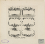 1047-4 Modellen van etiketten, huwelijks- en andere aankondigingen, uit de boekwinkel van C.M. van der Graaf te Veere