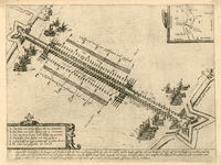 1095 1584-1585. [De afsluiting van de Schelde door de Prins van Parma tijdens het beleg van Antwerpen]. [c. 1600]. 1 ...