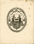 1375 Zegel van de stad Veere. [c. 1880]. 1 prent : houtgravure ; 12 x 10 cm, blad 21 x 17 cm, 1576