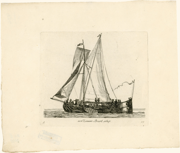 1442 Een Zeeuws Beurtschip / G. Groenewegen. Rotterdam , 1789. 1 prent : kopergr. ; 13,5 x 15 cm, blad 19,5 x 24,5 cm, ...