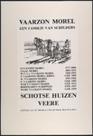 1479 Vaarzon Morel een Familie van Schilders Schotse Huizen Veere 25 juni-21 aug. 1983. 1 affiche ; 49,5 x 31,5 cm, 1983