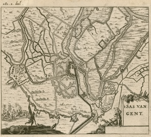 150 't Sas van Gent. Beleg en verovering van Sas van Gent door prins Frederik Hendrik, met aanwijzing van de ...