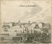 154 't Sas van Gendt. De aftocht van de Spaanse troepen bij de verovering van Sas van Gent door prins Frederik Hendrik