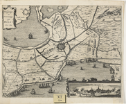 162 Belegeringe en Overwinninge van Hulst. Anno 1645. Kaart van het beleg en verovering van Hulst door Frederik Hendrik ...