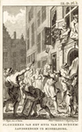 174 Plundering van het huis van burgemeester Jacob van Lansbergen tijdens de woelingen te Middelburg, met 2-regelig ...
