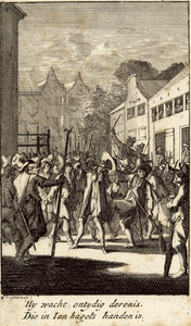 185d Overval van opstandige boeren op Middelburg, mishandeling van N. van Reygersberg in de Abdij, met twee-regelig ...