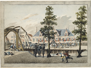 272 Plundering van het schuttershof van de Edele Busse, de Kloveniersdoelen te Middelburg door de Prinsgezinden