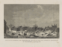291-3 Gezigt van de Doorbraak der Wijnbergsche Kaai en de daardoor aangerigte verwoestingen te Vlissingen 15 Januarij ...