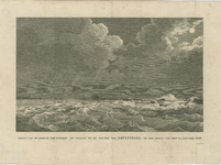 294a Gezigt van de inbraak der zeedijk en inlage en de polder van Kruiningen, in den Nacht van den 15 Januarij 1808. ...