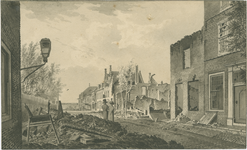 301b Gezicht in de Walstraat te Vlissingen, na het bombardement door de Engelsen