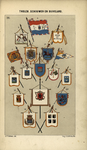 322-4 Tholen, Schouwen en Duiveland. Banieren en vaandels van de erewachten van Tholen en Schouwen-Duiveland tijdens ...