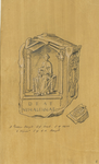 436-8 Een Romeinse altaarsteen, opgedragen aan de godin Nehalennia, met een afgebroken detail, bij de opneming van de ...