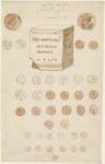 437-2 Een Romeinse votiefsteen en munten, gevonden op het strand van Domburg op 5 januari 1547 bij het opnemen van de ...