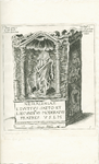 439-8 Het altaar voor de godin Nehalennia, met vermelding van de grootte van het altaar