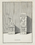 442-22 Twee altaarstenen (linker voor een deel), opgedragen aan Hercules Magusanus, gevonden op het strand van Domburg, ...