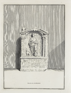 442-27 Afbeeldingen van de, op den 5 Januarij 1647 en later, bij Domburg ontdekte gedenksteenen, tusschen de jaren 1737 ...