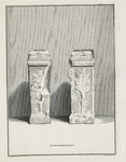 442-30 Twee versierde zijkanten van altaarstenen, opgedragen aan Hercules Magusanus, gevonden op het strand van ...