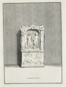 442-32 Afbeeldingen van de, op den 5 Januarij 1647 en later, bij Domburg ontdekte gedenksteenen, tusschen de jaren 1737 ...