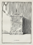 442-36 Achterzijde van een altaarsteen, opgedragen aan de god Hercules Magusanus, met versiering op de zijkant, ...