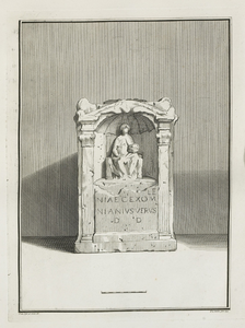 442-5 Afbeeldingen van de, op den 5 Januarij 1647 en later, bij Domburg ontdekte gedenksteenen, tusschen de jaren 1737 ...