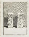 442-6 Afbeeldingen van de, op den 5 Januarij 1647 en later, bij Domburg ontdekte gedenksteenen, tusschen de jaren 1737 ...