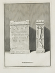 442-7 Afbeeldingen van de, op den 5 Januarij 1647 en later, bij Domburg ontdekte gedenksteenen, tusschen de jaren 1737 ...