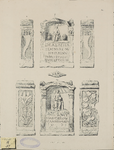 443-13 Twee altaarstenen voor de godin Nehalennia, met de zijkanten versierd met fruithoorns en bloemen, gevonden op ...
