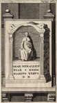 445-6 Een altaarsteen opgedragen aan de godin Nehalennia, op 5 januari 1647 gevonden op het strand van Domburg