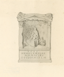 450-2 Nehallennia-altaarsteen, gevonden op het strand van Domburg in 1647, in het Museum van Oudheden te Leiden (legaat ...