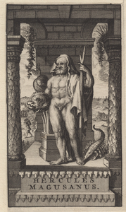 480 Een altaar voor Hercules Magusanus, gevonden bij Westkapelle. Met aantekeningen (potlood) door mr J. Verheye van ...