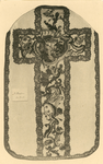 527b Een kazuifel, de doop van Christus voorstellend, in het museum te Sluis