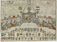 573 Zeeland veredelt. De wapens van Gecommitteerde Raden van Zeeland, ter Admiraliteit en Rekenkamer en de raadsheren ...