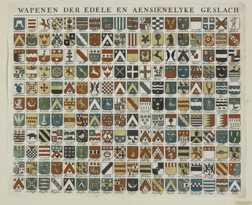 575-3 Wapenen der edele en aensienelijke geslachten in het souverain graefschap van Zeeland. De wapens van de edele en ...