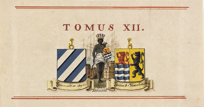 630 Tomus XII. Zommels-dijk. Coloniën. Zeeuws-Vlaanderen. Titelblad voor een onderdeel van de historisch-topografische ...