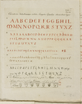 680a-1 Verschillende typen letters in de Codex, met aanduiding van de kleuren
