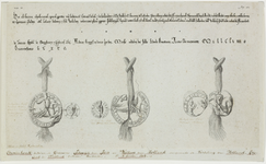 684 De zegels en contra-zegels van graaf Lodewijk van Loon en graaf Willem I van Holland en Zeeland onder een facsimile ...