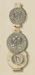 699-1 Twee zegels en een contrazegel van Albrecht van Beieren, graaf van Holland