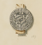 699-3 Het zegel van Willem V, graaf van Holland, Oostervant en Beieren