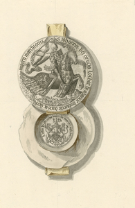 704 Het grootzegel en contra-zegel van hertog Jan van Brabant